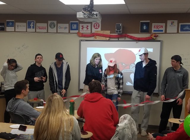 HawkHatsNCHS's tweet photo. Our company is off to a good start! Bring $15 tomorrow to get yourself a hawk hat! https://t.co/3cUKS27oAO