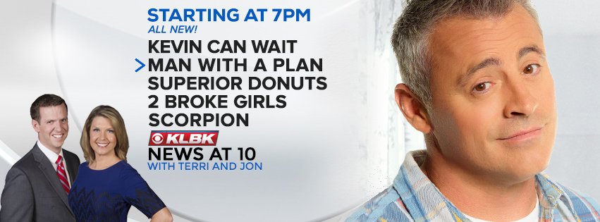 KLBKNews's tweet photo. #KLBKLineups funny stuff 2nite #ManWithAPlan model wife #SuperiorDonuts outreach #TeamScorpion goin' bananas, + #KLBKNews 10p https://t.co/n7UcYWHWDT