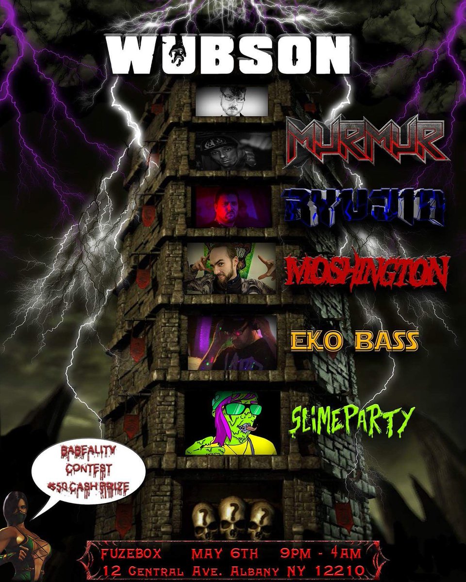 AlbanyHardDance's tweet photo. #AlbanyHardDance #Dubstep #Wubson #MurMur #Ryujin #MortalKombat #Harddance #Fuzebox #EDM #Bass #Fatality #Rave #Underground #Moshsquad https://t.co/8iwrg8FgUc