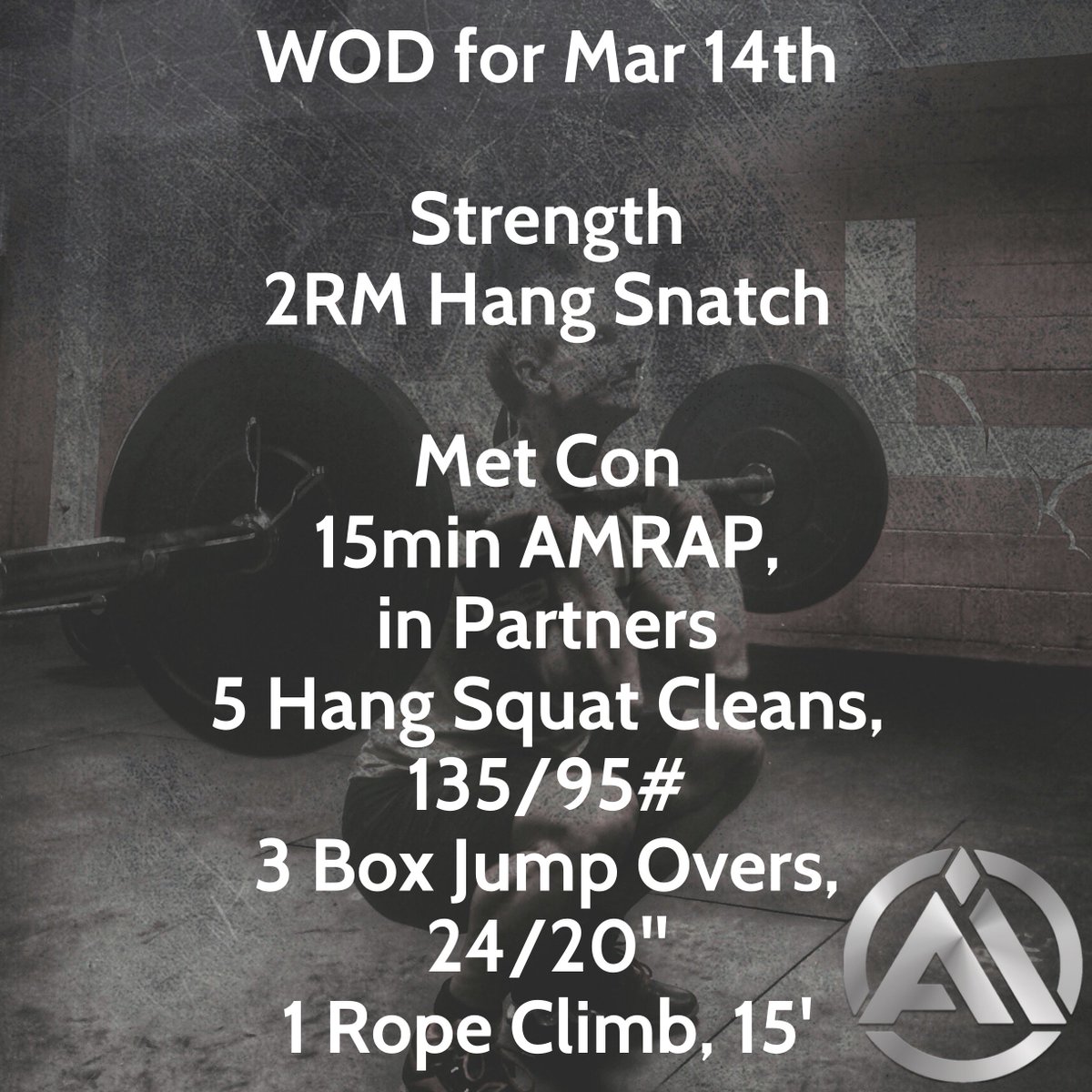 WOD for Mar 14th