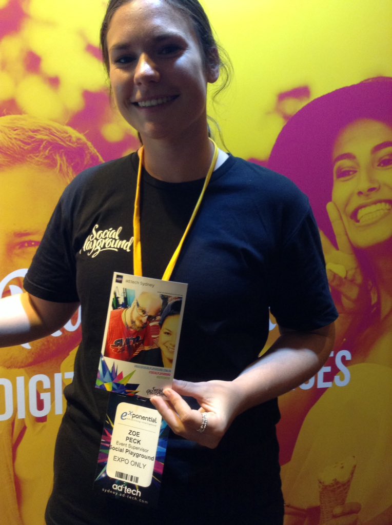 tinademay's tweet photo. Social innovation is coming full circle. Retro prints are the new boasting rights @socialplaygrnd #adtechSYD  #shiny retro is the new new https://t.co/B5yGSEb74U
