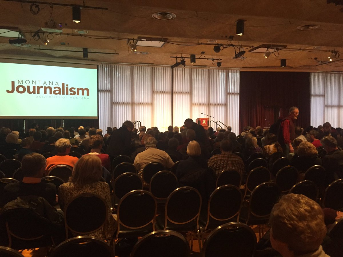 Kipvetos's tweet photo. People are filling up the UC Ballroom for @Fahrenthold lecture. Lecture begins at 7 pm. https://t.co/0zB3Rdgc1W