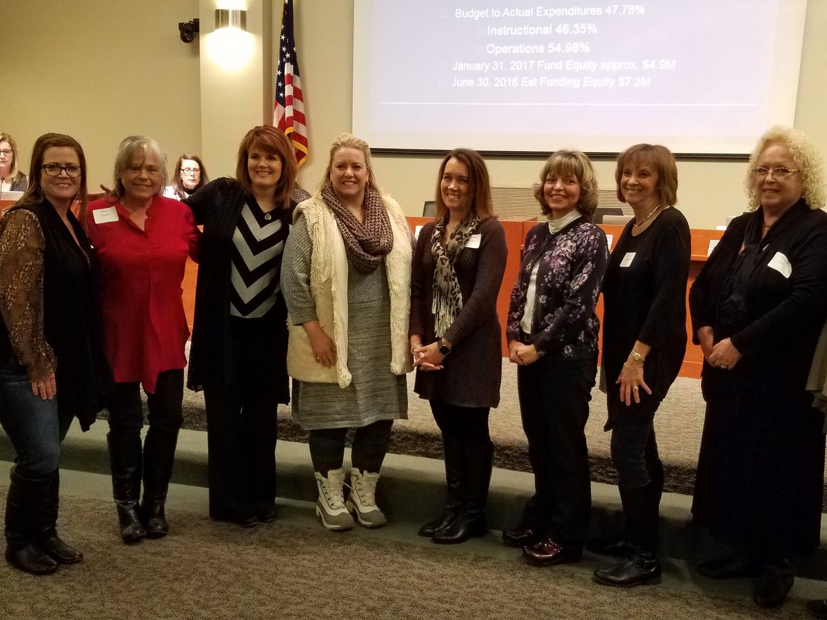 CCSBoardUpdate's tweet image. Some of our amazing CCS staff members recognized for 25+ years of service during tonight&apos;s Board meeting!