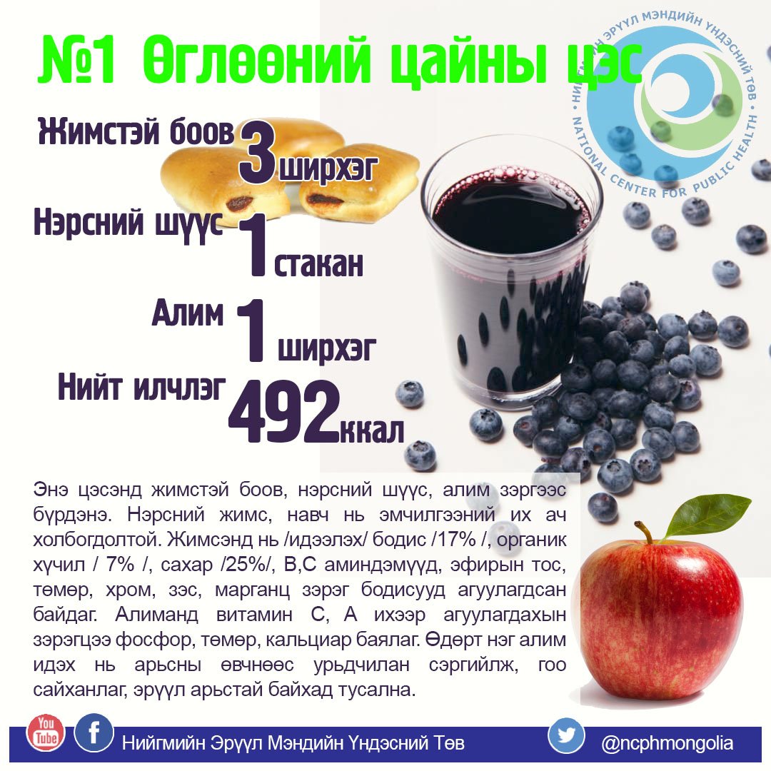 НЭМҮТ on Twitter: "Өглөөний цайны цэс №1 https://t.co/tl23dNK00R" / Twitter