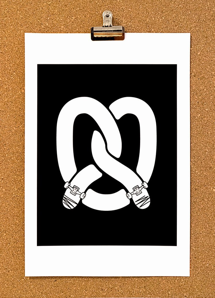 j_arrow's tweet photo. Skateboarding like... 

New Pretzel Print now available.
#skateboarding #print #superhighquality #illustration #art https://t.co/38cLDe25xY