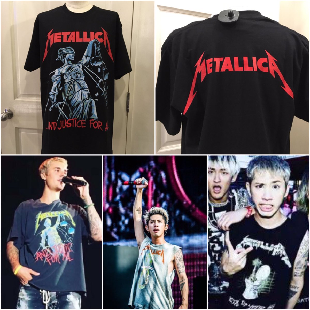 ワンオクTAKA着用・1998年来日】METALLICAメタリカ Tシャツ M-