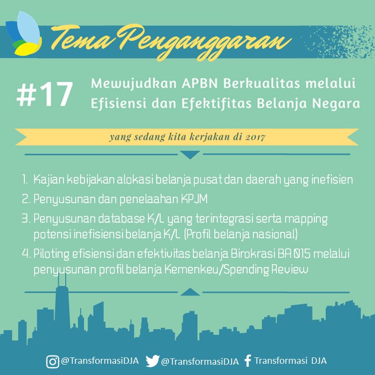 TransformasiDJA's tweet photo. Ini dia salah satu inisiatif #TemaPenganggaran @TransforMOF @KemenkeuRI. 
#TransforMOF
#TransformasiDJA
#KemenkeuTepercaya
#SadarAPBN
#DJA https://t.co/9KAW90A5Fx