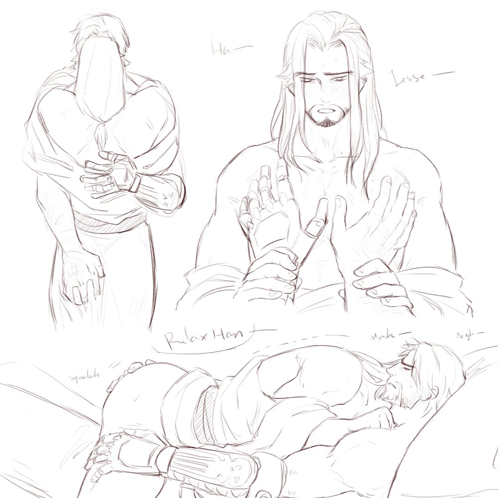 minghii's tweet photo. just smth i draw to cheer myself up. maybe it's their first time after they got together idk its just blushy hanzo https://t.co/z6f4fB4mFM