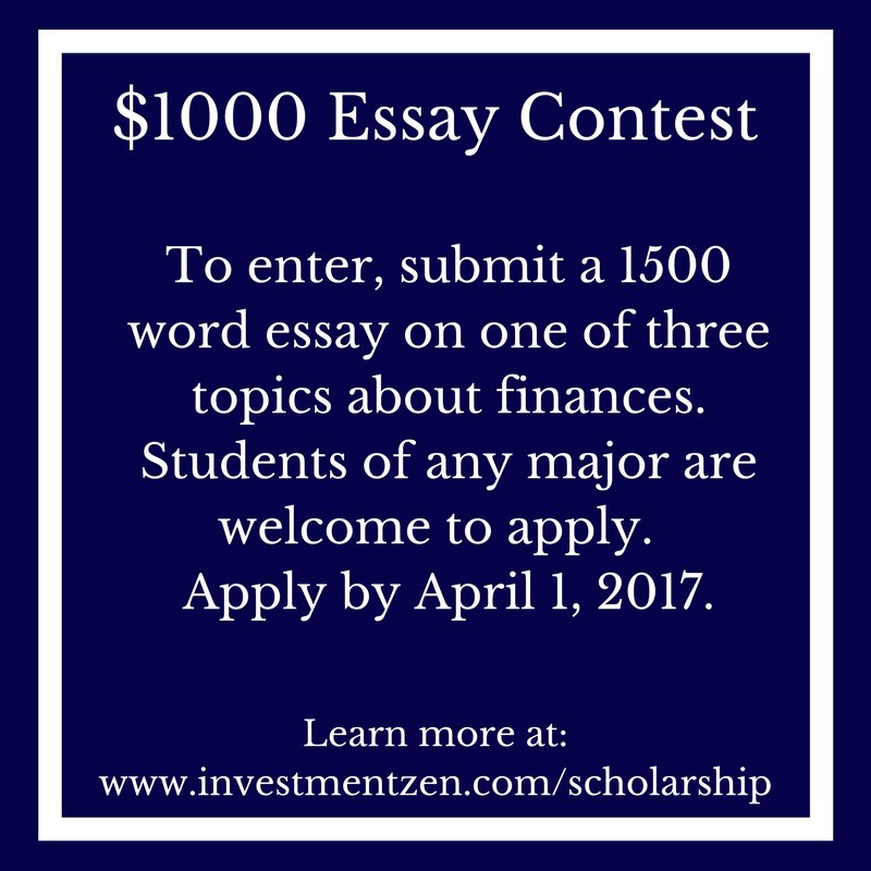 SamfordOneStop's tweet image. $1000 Essay Contest: 1500 word essay on financial responsibility. Open to any major. Apply by 4/1/17. investmentzen.com/scholarship