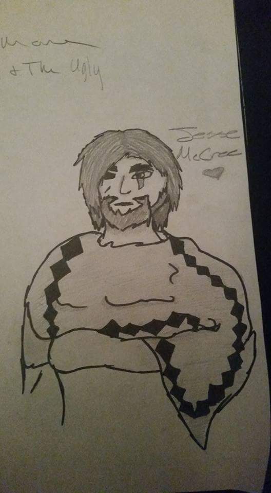 zer0g1ory's tweet photo. @Jihi_chan I need more like, now pls. Last thing I've drawn related to either was this McCree doodle rip (im rlly not proud of it I s2g) https://t.co/vEloRL7Dbp