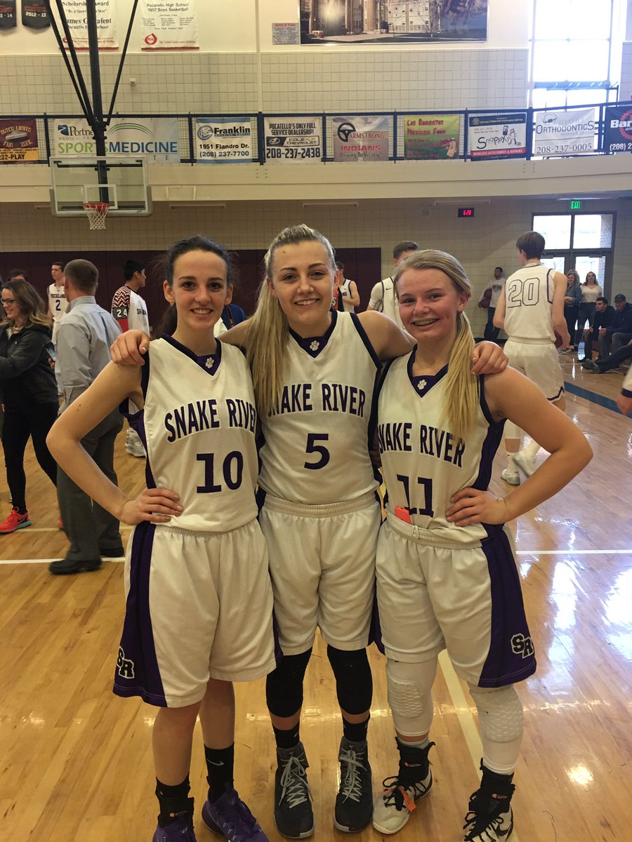 SnakeRiverGBB's tweet photo. Congratulation to Maysa Gilbert, Alyssa Crumley and Jetta Goff for playing in the 5th District  All Star Game. https://t.co/w7MdG4N9UL