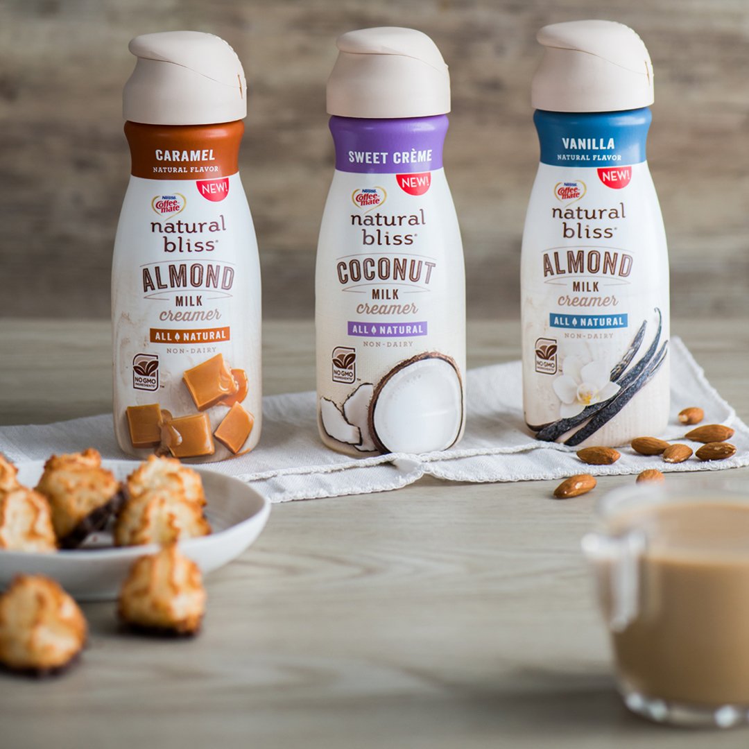 Natural Bliss On Twitter Our 3 New All Natural Dairy Alternative Creamers Almond Milk Creamer In Caramel And Vanilla Flavors And Sweet Creme Coconut Milk Creamer Https T Co Qymlawdffn