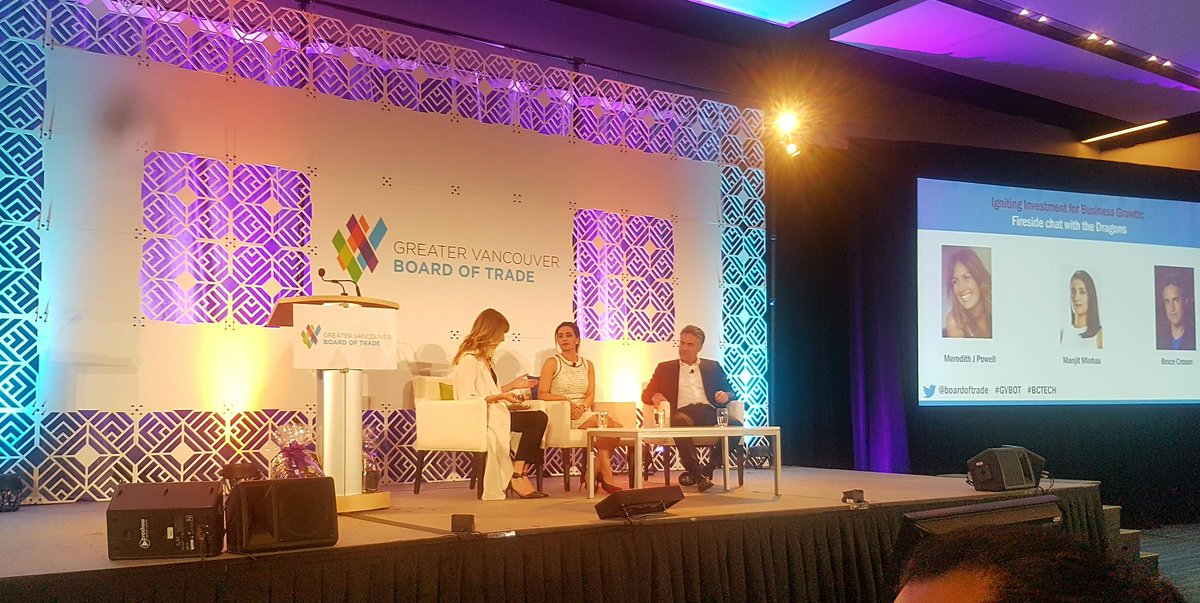 manjitminhas's tweet image. A interesting conversation with fellow Dragon @bruce_croxon at #techbc #gvbot @BoardofTrade #yvr #entrepreneurship #dragonsden