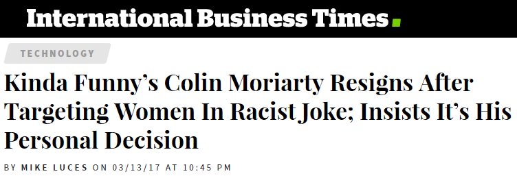 longislandviper's tweet image. Did you know that a dad joke about women is racist? Got some brain surgeons over at @IBtimes. Got some vacancies for real journalists, too.