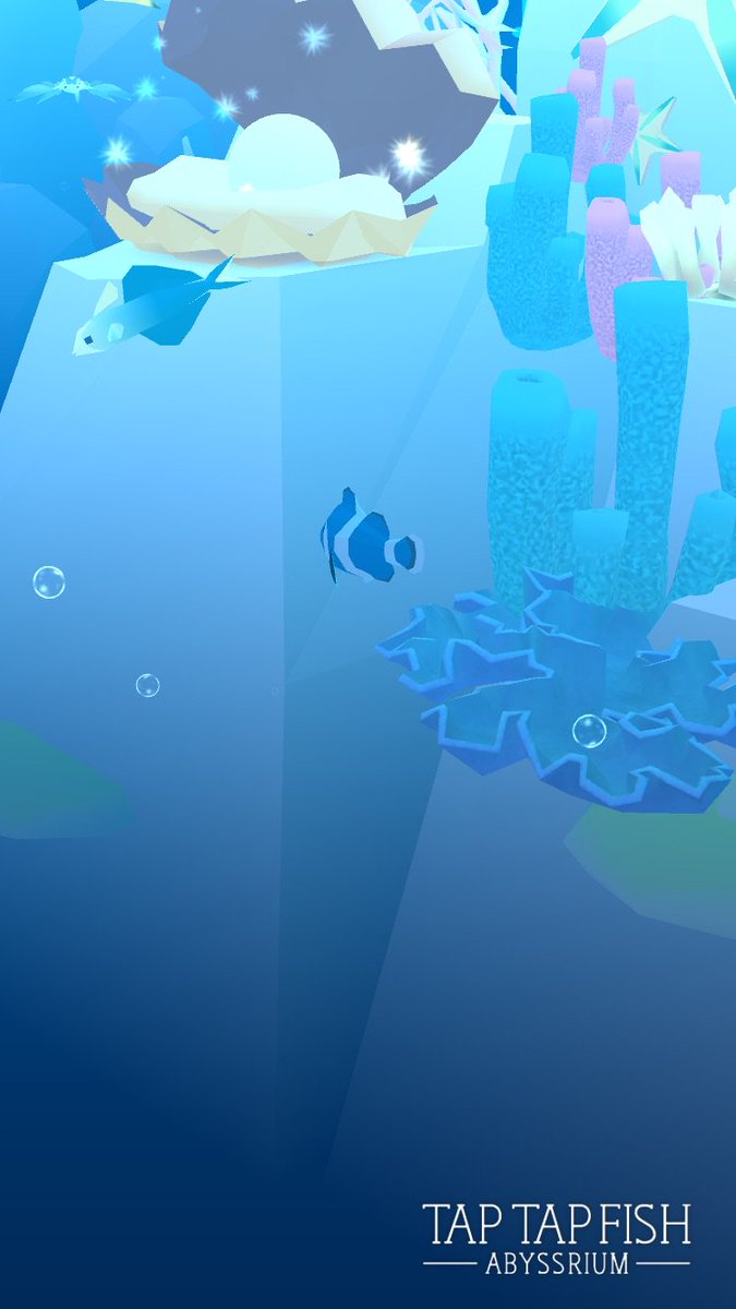 My Blue Clownfish:) 
#taptapfish
Download: onelink.to/jhe4sh