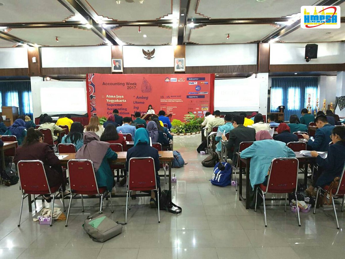 Sedang berlangsung babak pertama Accounting Supreme Atma Jaya Competition (ASAC) - Mrono Mrene Ono Pilihane

#HMPSAsatu #ASAC #AW2017