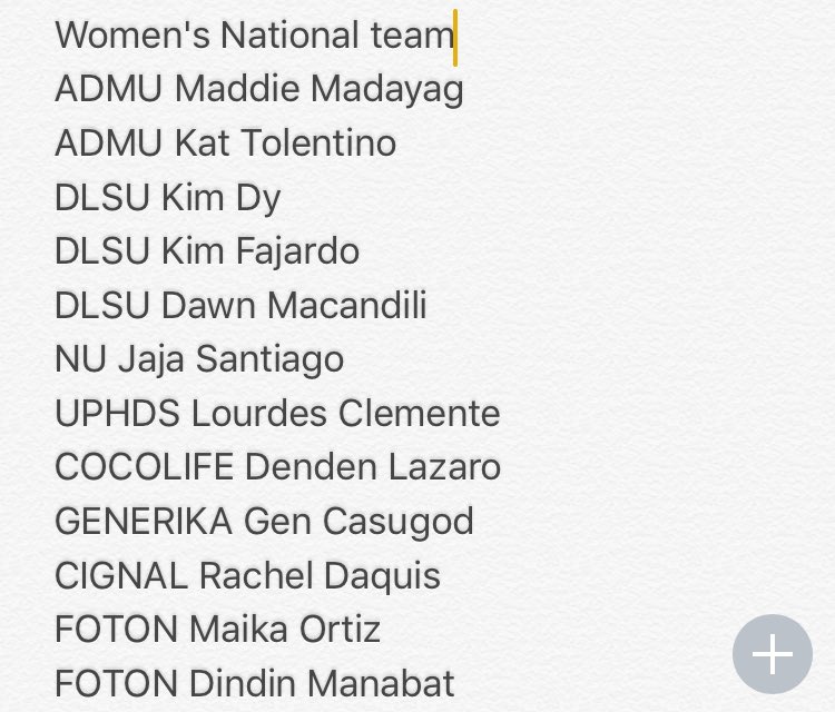joyceepalad's tweet photo. Here are your women's volleyball 25-man national team pool @FOXSports_PH https://t.co/ErVHGTIYQm