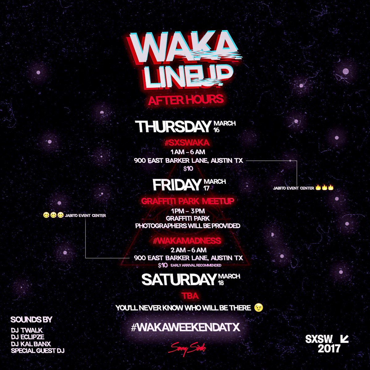 KingWaka_'s tweet photo. You never know who will show up.
Remember I said that.
#WakaWeekendATX
#SXSWaka
#SXSW
It's lit. https://t.co/GZl6hUdjmt