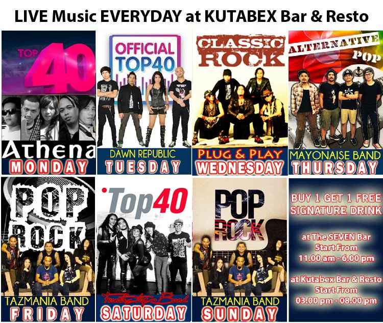KutabexBar's tweet photo. Daily live band music... https://t.co/XtIGQ8Bleq