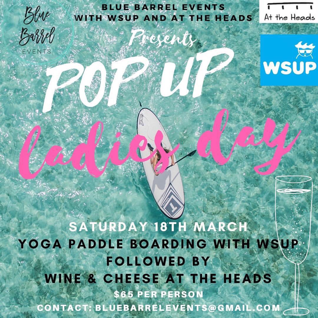 What more could a girl ask for, yoga, paddle boarding and wine 🤗 @bluebarrelevents <a href="/WSUP/">pascalvbeek</a> <a href="/At_the_heads/">At The Heads</a>