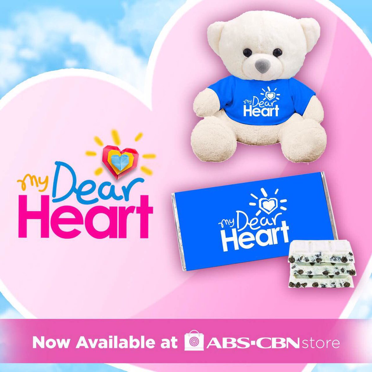 DreamscapePH's tweet photo. My Dear Heart merchandise now available at ABS-CBN store! Get yours now! https://t.co/FtqGkfCHJW