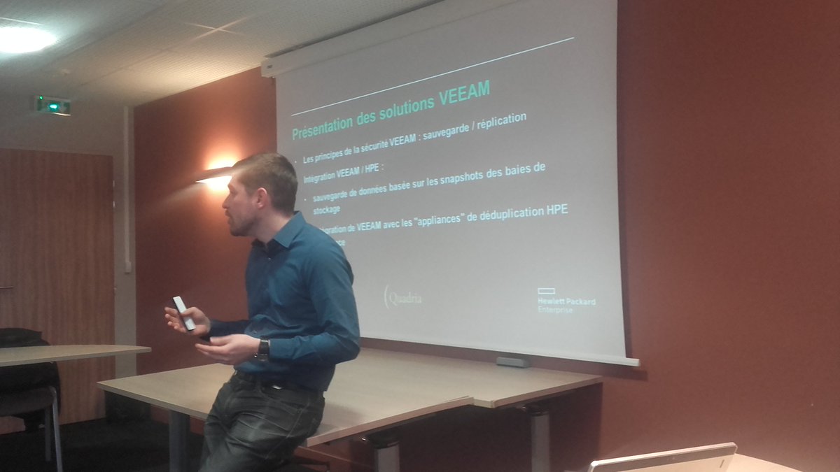 QuadriaE's tweet photo. HPE et Arrow se joingnent a nous pour  vous presenter nos solutions de sauvegarde et de replication au centre de formation AJA a Auxerre! https://t.co/vNp9Vl5fy9