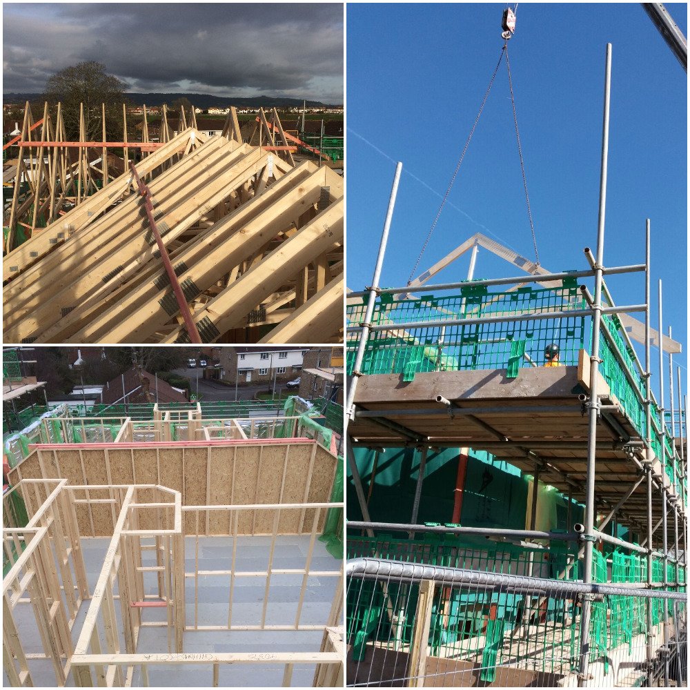 As if by magic the roof appears on Plots 3 and 4 <a href="/FforestTimber/">Fforest Timber</a> <a href="/gsharchitects/">gsharchitects</a> #timberconstruction #keynsham #TuesdayMotivation