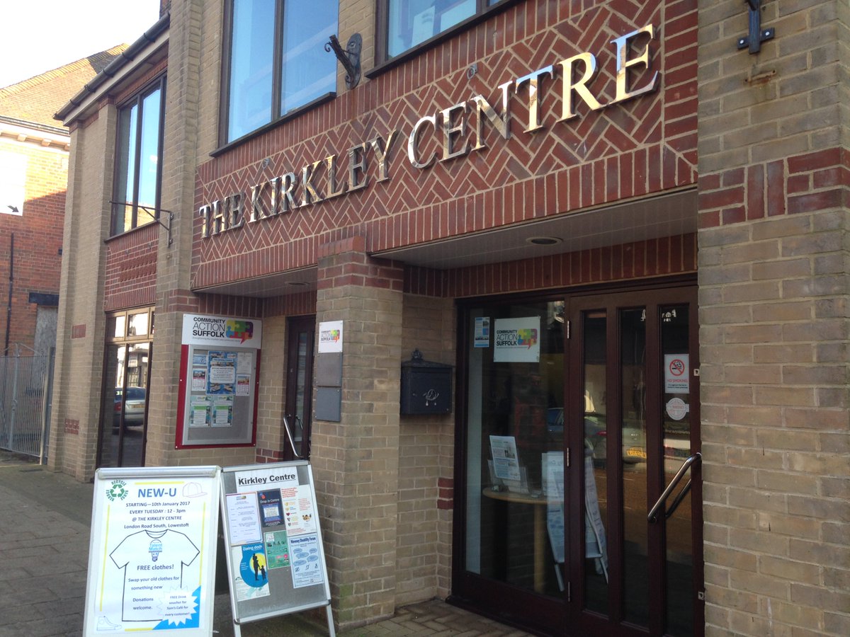 TMatchLowestoft's tweet photo. New-U Today! At @KirkleyCentre 12-3pm! #FreeClothes #CommunityProject https://t.co/1HbSrpOk8t