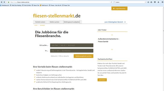 Neues Stellenangebot auf fliesen-stellenmarkt.de: Visoft sucht Supportmitarbeiter/in