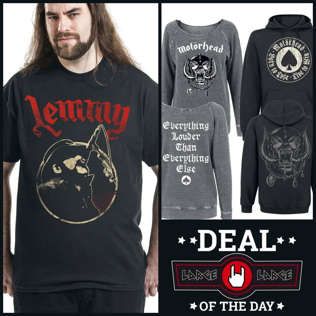 **Deal of the Day** Vandaag hebben we drie #Motörhead artikelen in de dagaanbieding! > large.nl/lis_4556_listu…. - #dealoftheday