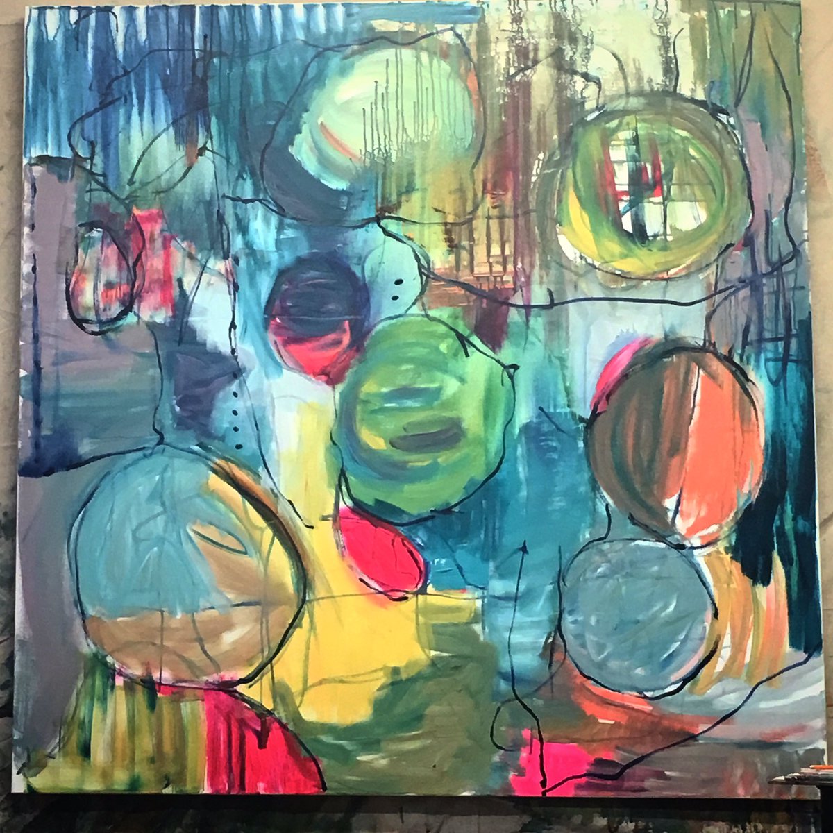 Christafor's tweet image. Where do I go from here? Wip in my next Goddess series.  #creativesoulsart #goddessart #abstractart #stamfordct #artist #mixedmedia #art