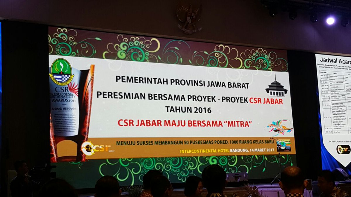dpmptspjabar's tweet photo. Mari bersama dukung #CSRJABAR: Menuju Sukses membangun 50 Puskesmas Poned, 1000 ruang kelas baru. @jabarprovgoid @humasjabar @PRFMnews https://t.co/1dRd7Bja2w