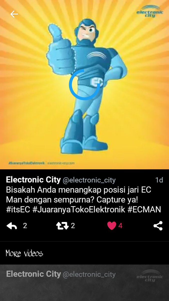 MuthiaThoib's tweet photo. @electronic_city uhuuuii yeyeyyee bisaa ..
#itsEC #JuaranyaTokoElektronik #ECMAN uhuuuii yeyeye https://t.co/Q6dRxl1iCA