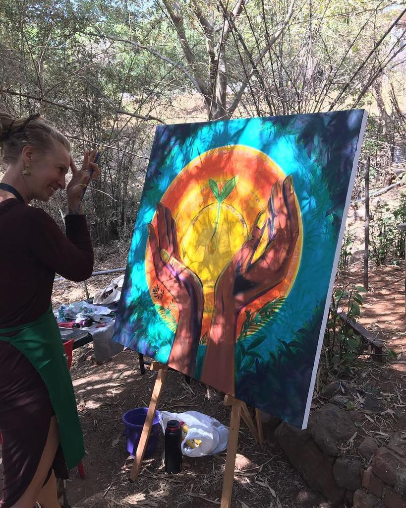 @sacredelic's mural at <a href="/appaartfest/">Appa Art Fest</a> 
We miss this beautiful soul ❤️#Vaayu #VisionCollectiv… ift.tt/2niBlLh