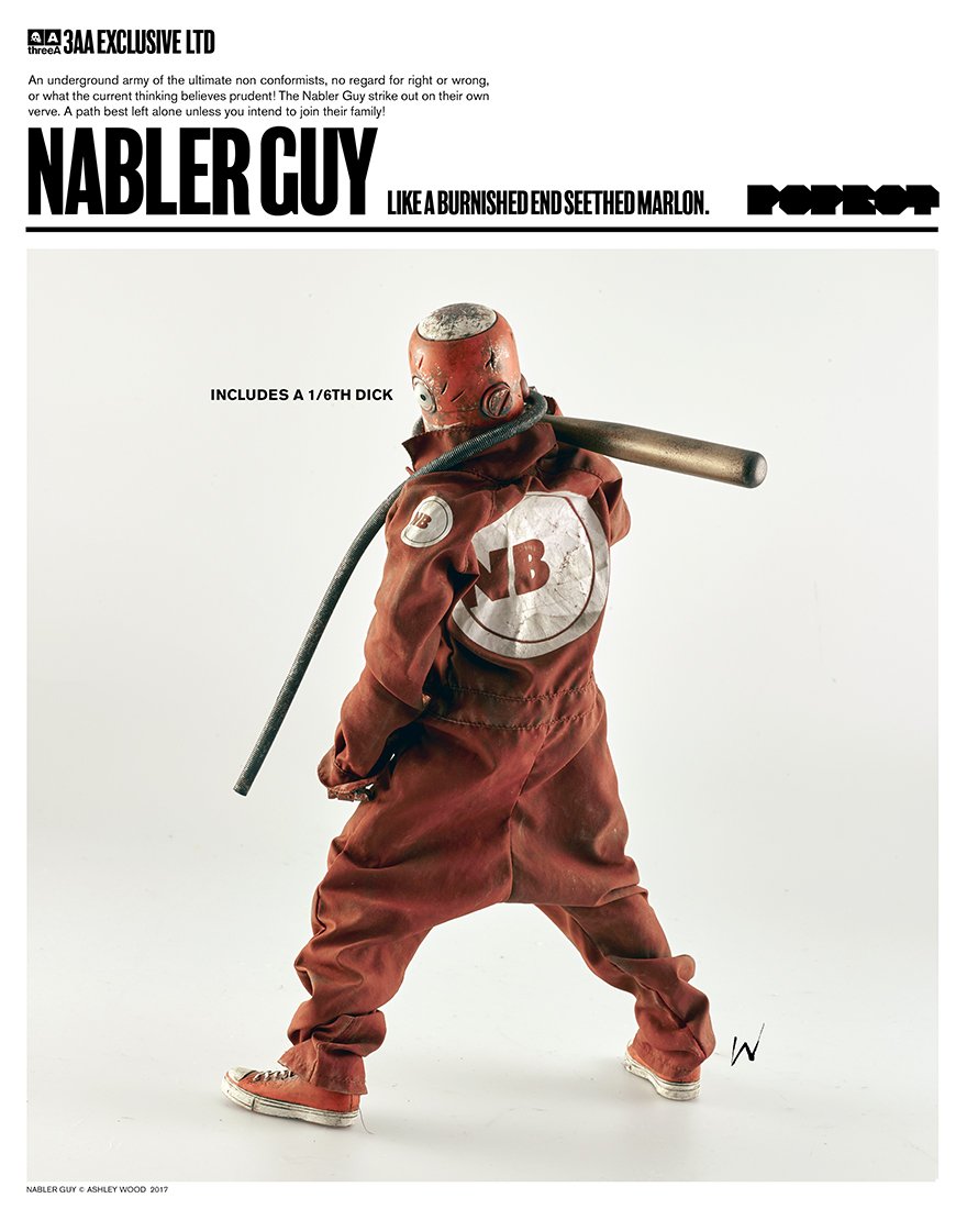ThreeA FRANCIS THE NABLER GUY 1/6 POPBOT Ashley Wood 3A