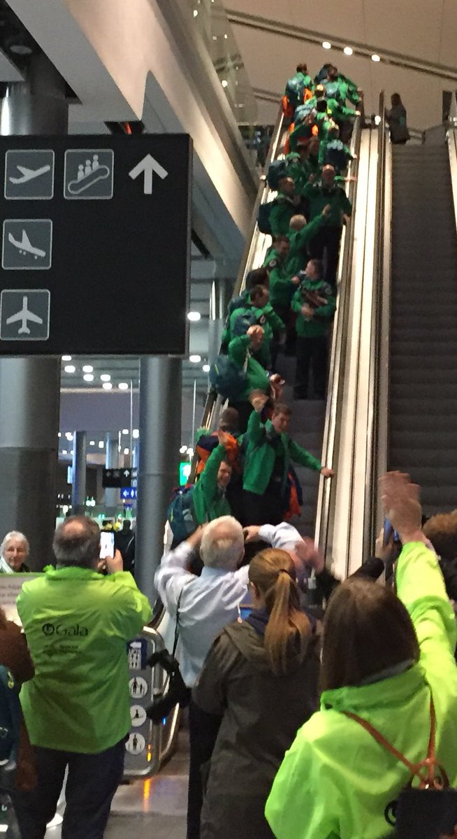 HenryMcKean's tweet photo. Waving goodbye to loved ones taking part in the @SpecialOlympics winter games in Austria @DublinAirport @BreakfastNT @AerLingus @SOIreland https://t.co/g7p8iH5YkJ