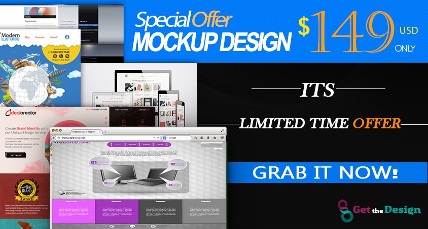 Gethedesign's tweet photo. Biggest #Discount Offer Hire Our #ProfessionalDesigner
Get Responsive #MockupDesignService Starting From Just 149 USD
#ExpertMockupDesigner https://t.co/uH59D5lQi0