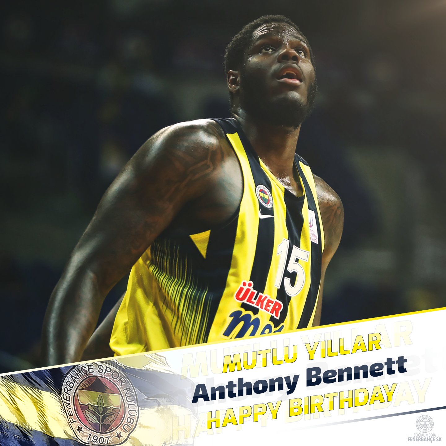 Bugün do um günü olan basketbolcumuz Anthony Bennett\a mutlu y llar dileriz. Happy Birthday 