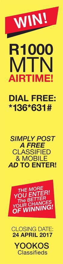 OfficialYookos's tweet photo. Stand a chance to win R1000 MTN Airtime by just simply posting a FREE Classified and Mobile Ad to ENTER!

https://t.co/f6FSky81rL https://t.co/JNCu27M9PH