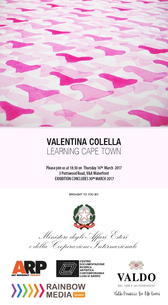 Everard Read CT (@everardreadct) on Twitter photo Valentina Colella's solo exhibition LEARNING CAPE TOWN opens Thursday 16th March at 18:30 at <a href="/EverardReadCT/">Everard Read CT</a>. Please join us. Valentina Colella's solo exhibition LEARNING CAPE TOWN opens Thursday 16th March at 18:30 at <a href="/EverardReadCT/">Everard Read CT</a>. Please join us.