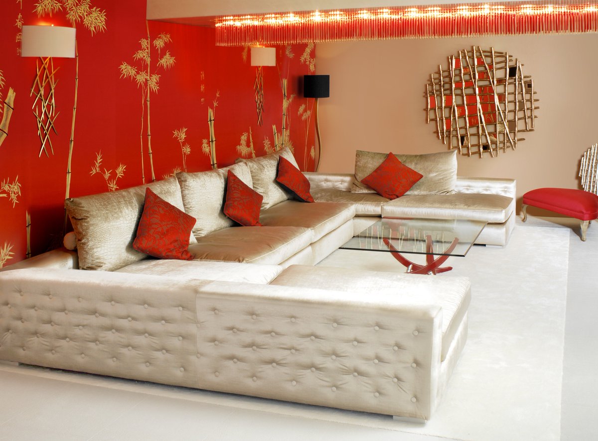 Bringing a room to life with colour. Lounge design by Cine Italia Design Ltd.