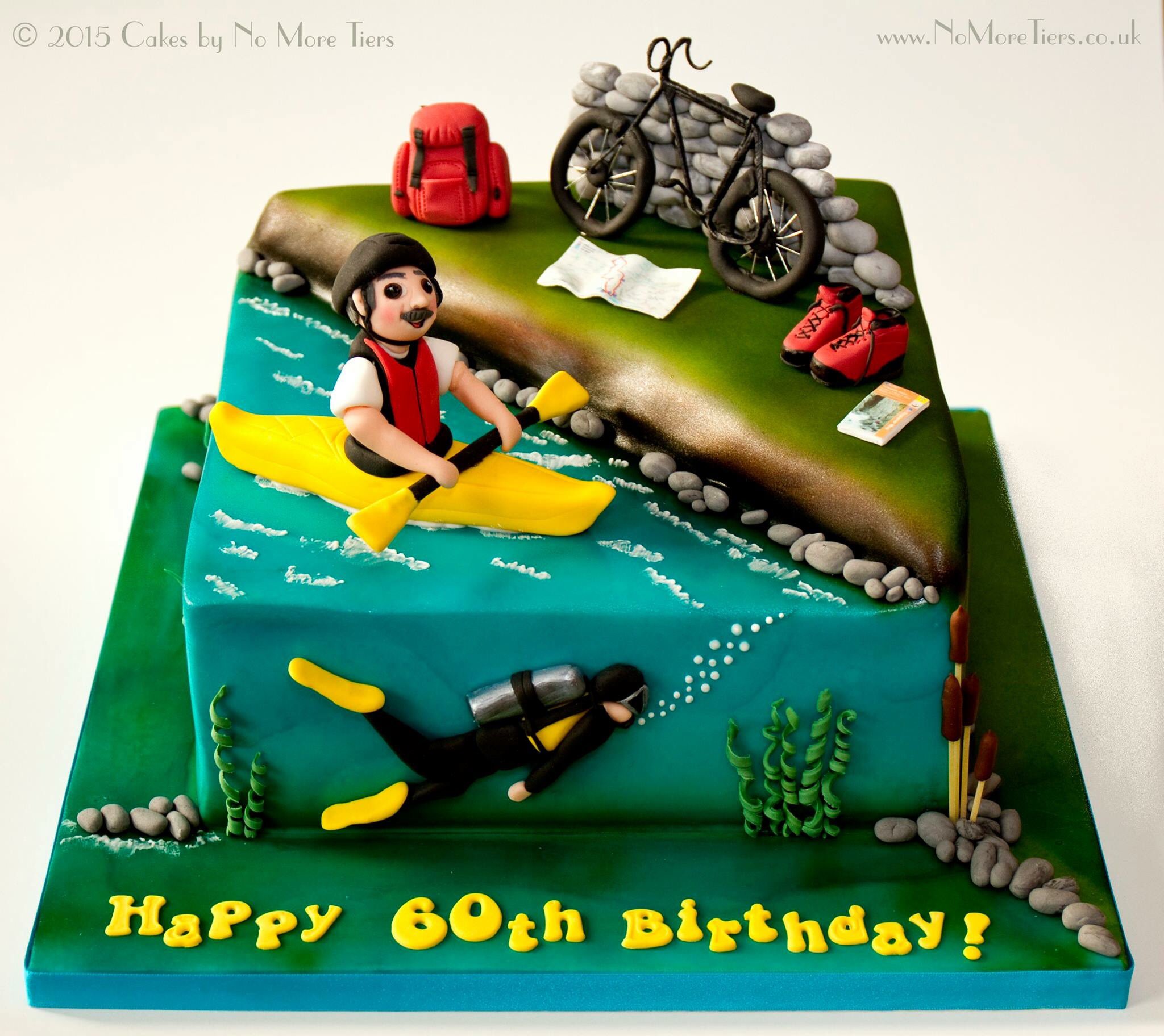 Lezen debat toezicht houden op Fiona Brook Cakes on Twitter: "Blast from the past - multi-hobby birthday  cake from this time 2 years ago. Loved making this! #cycling #canoe  #rambling #scubadiving #cake https://t.co/VrqQ0TiWgC" / Twitter