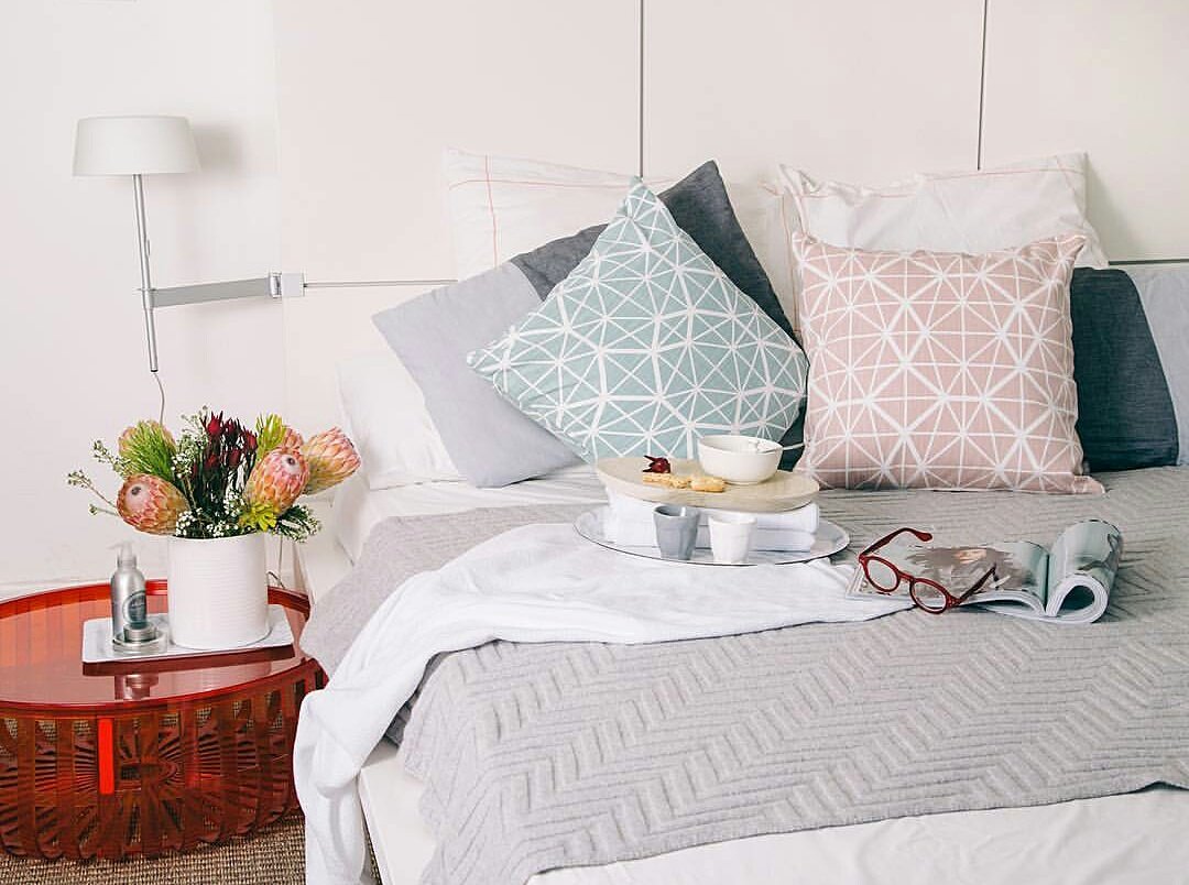 Repost from @nativeinteriors, Our Facet Cushions looking very inviting! ✨  #homeware #textiledesign #patterndesign #africandesign