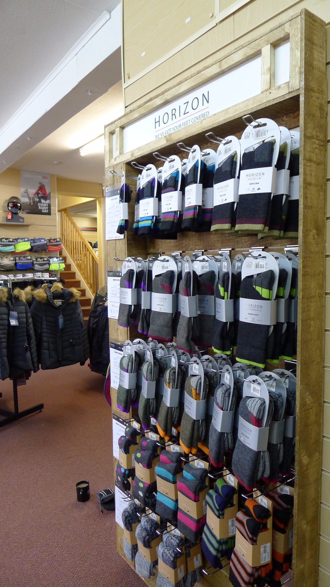 HorizonSocks's tweet photo. New custom stand installed at Outback Trading, Helston #Cornwall #WeveGotYourFeetCovered #HorizonSocks #Premium #Performance #Heritage https://t.co/J41CWxzYam