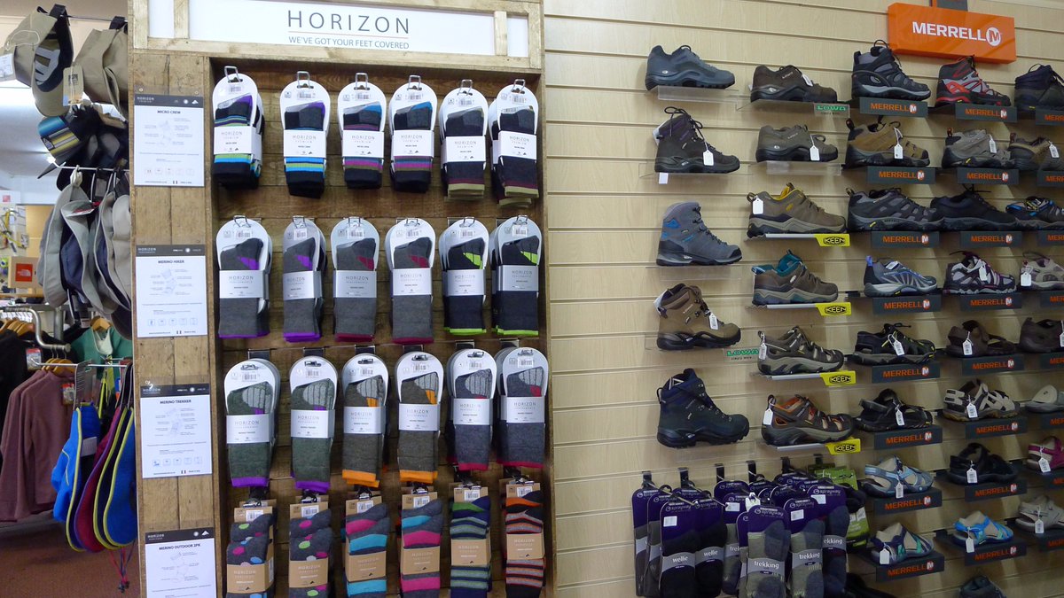 HorizonSocks's tweet photo. New custom stand installed at Outback Trading, Helston #Cornwall #WeveGotYourFeetCovered #HorizonSocks #Premium #Performance #Heritage https://t.co/J41CWxzYam