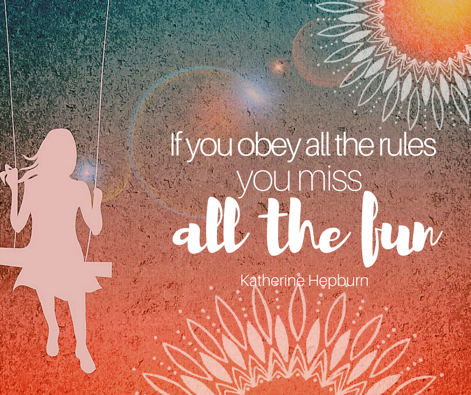 ShareGoodVibes2's tweet photo. #TuesdayTip 
"If you obey all the rules, you miss all the #fun." - Katherine Hepburn
#inspiration #quote https://t.co/hSfIH8gsdX