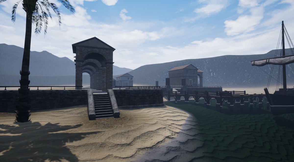 playEpica's tweet photo. Harbor scenery, work in progress #LOE #legendsOfEpica #Unreal https://t.co/r2oIZpYdYv