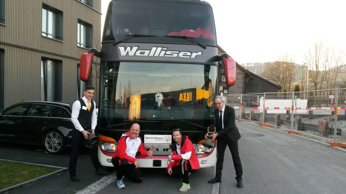 The big adventure has started... Team Switzerland is on the way to Austria