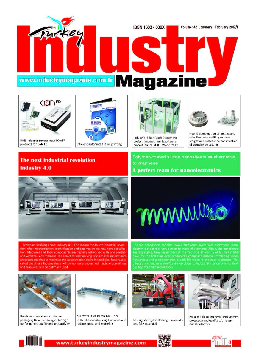 TIMMAGAZIN's tweet photo. You can follow the developments in the Industry by the Turkey IndustryMagazine publising date January-February
https://t.co/JJaet9C09A https://t.co/Wxwprn61Bt