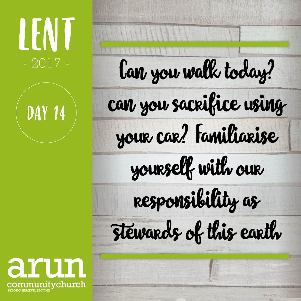 arunchurch's tweet image. Day 14, Familiarise yourself with local #environmental issues, learn about our role as stewards to this #earth. #god #lent #arunchurch #arun